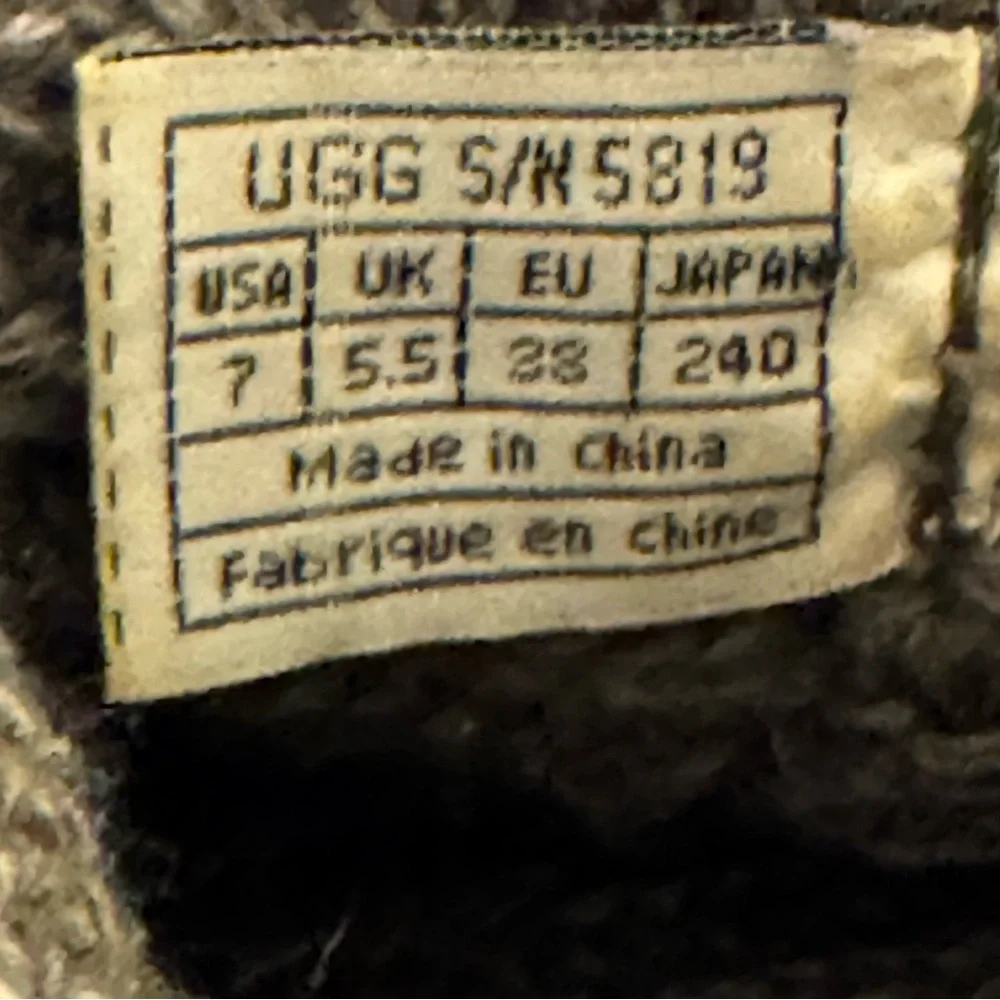 UGG Boots Gray Cardy Sweater Tall or Short Boots Size 7 - Picture 15 of 16